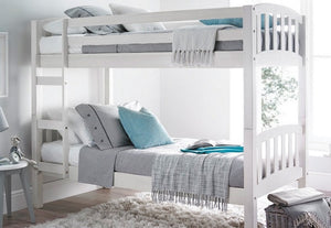 Europa America White Wooden Bunk Bed