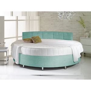 Verve White Round Bed with Pearl Headboard - Customer's Product with price 1063.00 ID JVp7sSARmXJ_C1SEITx7f8Jr