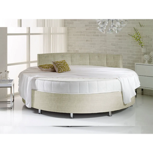 Verve White Round Bed with Pearl Headboard - Customer's Product with price 1108.00 ID lTAv2eFOv3DO4xCtqZqMrQWt