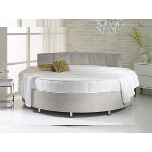 Verve White Round Bed with Pearl Headboard - Customer's Product with price 1928.00 ID N9Hm-PtkXOa6vhGke3q80d9e