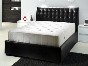 Cube Leather Ottoman Storage Bed