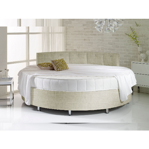 Verve White Round Bed with Pearl Headboard - Customer's Product with price 963.00 ID 2a-CVyhZAXX4qhD0XF9j-vKh