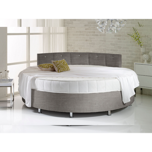 Verve White Round Bed with Pearl Headboard - Customer's Product with price 1108.00 ID TEmi3hT6AV9_qs__fB5jroUU