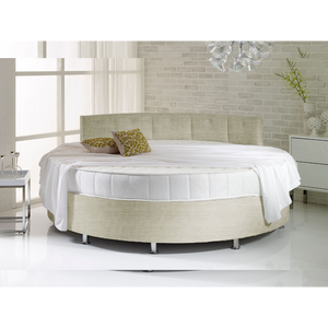 Verve White Round Bed with Pearl Headboard - Customer's Product with price 1253.00 ID EKQC9NVrVRirF7_LGnA9F7dC