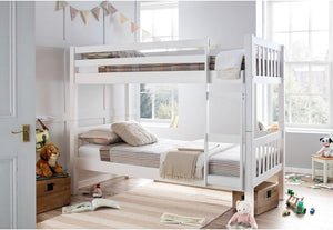 Europa Barcelona White Wooden Bunk Bed